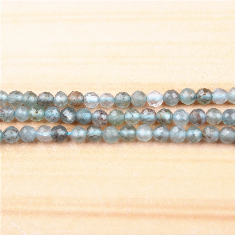 Сапфировые бусины из натурального камня 2/3/4 мм сосновые космические