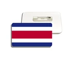Национальный флаг Коста-Рики, Шпилька для рюкзака, шляпы, одежды, Большой акриловый патриотический значок