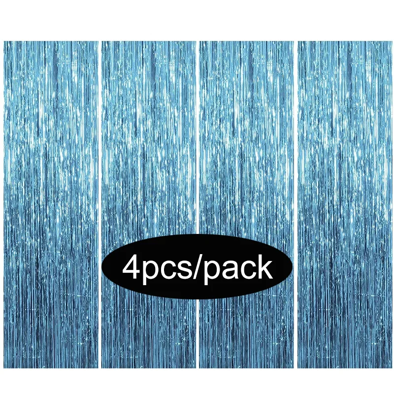 4 шт./упак. блестящие занавески с бахромой для девичника фотофоны металлические