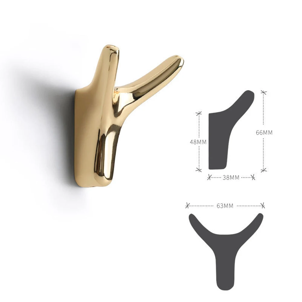 

1pcs Luxury Hooks Zinc Alloy Storage Hooks Bathroom Kitchen Room Cloth Towel Rack Coat Hat Hook Home Creative Hanger Keys Hook