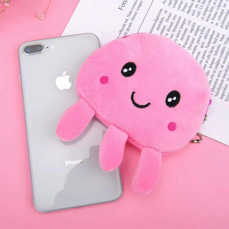 

Cute cartoon plush coin purse toy cartoon plush doll children girl coin storage wallet plush wallet pendant children’s gifts