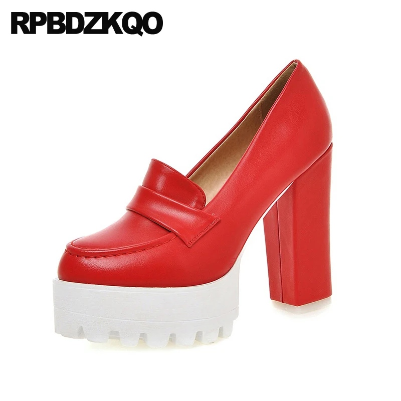 Туфли женские с круглым носком 12 см 5 дюймов в готическом стиле Фетиш насосы |