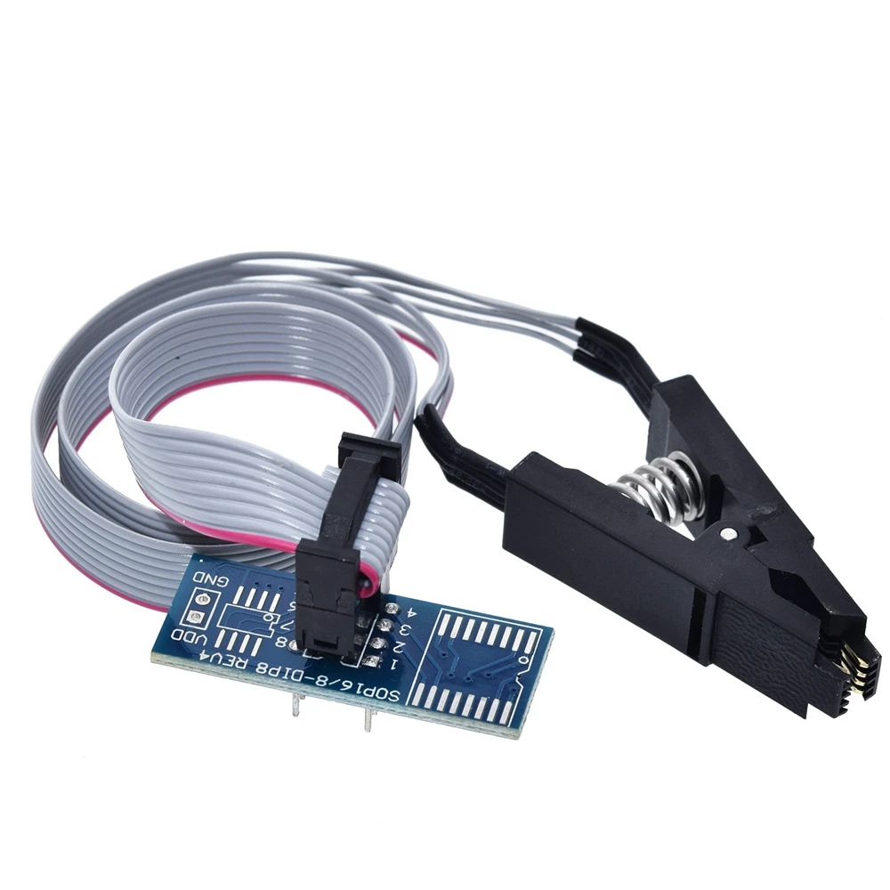 TZT Новый SOIC8 SOP8 Flash Chip зажим для проверки ИС Socket Adpter BIOS/24/25/93 программатор arduino |