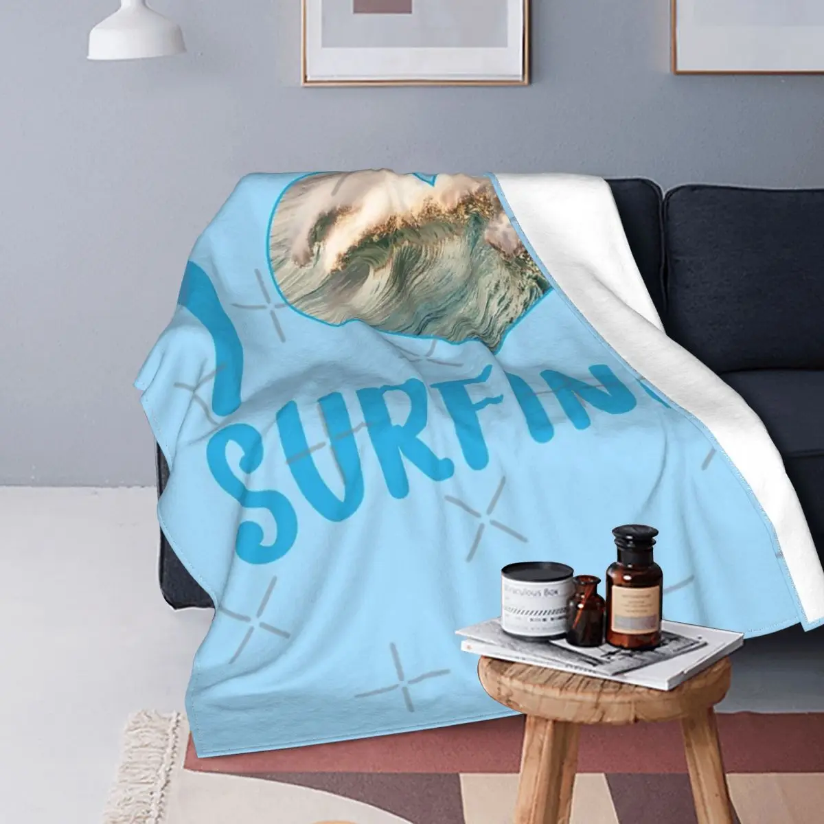 

I Love Surf manta colcha cama cuadros 90 manta с капучинатором textil de lujo