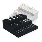 Новое поступление, портативная модная бархатная подставка для 30 колец, металлическая коробка для хранения сережек, лоток для браслетов, витрина для ювелирных изделий