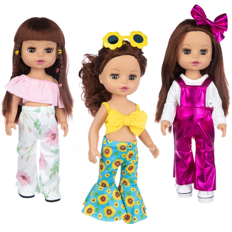 

2021 Leisure Suit 35CM Full Body SIlicone Girl Reborn Babies Doll Bath Toy Lifelike Newborn Baby Doll