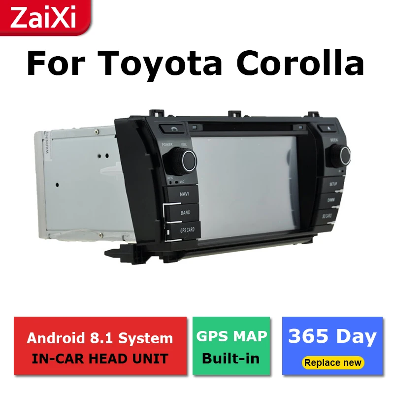 ZaiXi 2Din мультимедийный плеер для Toyota Corolla E140 Sedan 2006 ~ 2013 Android радио GPS навигация IPS
