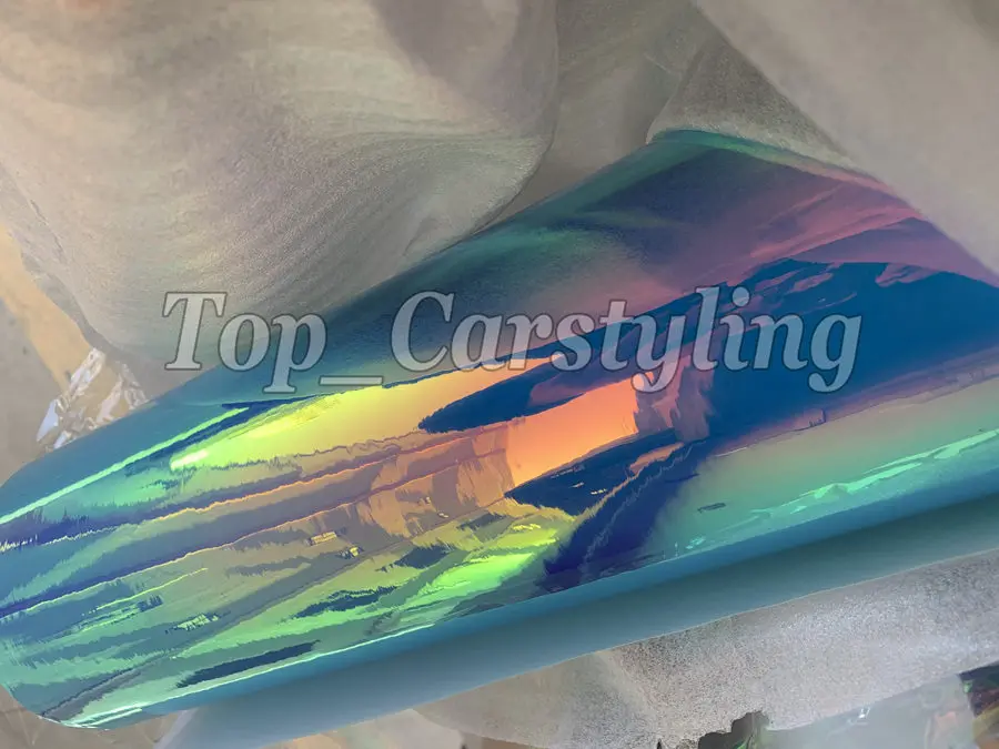 Синий хамелеон Нео хром виниловая автомобильная пленка S-пленка полное покрытие