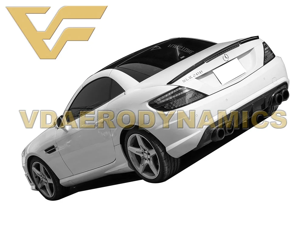 Задний диффузор из углеродного волокна подходит для 2011-2015 Benz R172 SLK200 SLK300 SLK350 VAD-AMG |