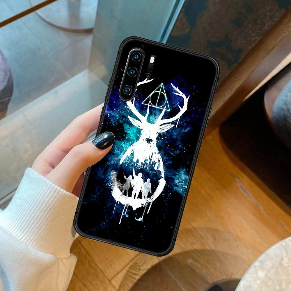 

H-Harries P-Potters Cartoon Phone Case For Huawei P Mate 10 20 30 40 Pro Lite Smart 2019 2021 black Coque Pretty Cell Fashion