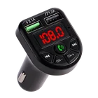 Автомобильный FM-передатчик, Bluetooth-совместимый, светодиодный дисплей 5,0, автомобильное зарядное устройство с двумя USB-разъемами, а, 1 А, USB, MP3-плеер, поддержка TFU-дисков