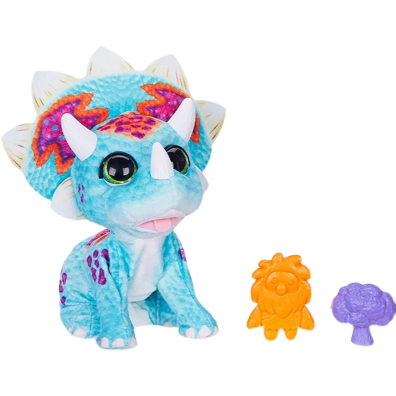 

Hasbro Pet Friend Plush Doll Vocal Electronic Smart Cute Pet Triceratops Dinosaur Girls Toys Kids Gifts
