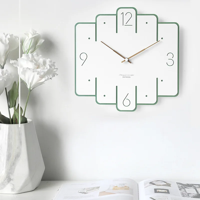 

Environment Fashion Quartz Wall Clock Nordic Art Creativity Modern Simple Mute Wall Clock Bedroom Reloj Pared Home Decor EK50WC