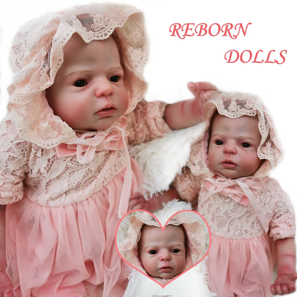 OtardDolls Bebe Reborn Baby Doll 22 дюйма 55 см Силиконовая виниловая Bebe Кукла Новорожденный очаровательны реалистичные для детей ясельного возраста для подарка Быстрая