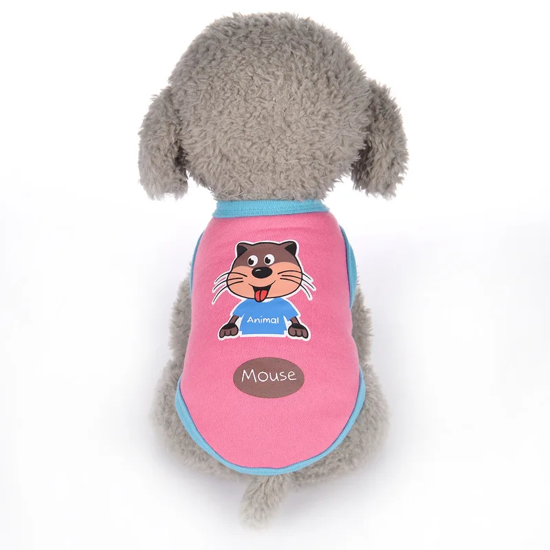 Дешевая Одежда для маленьких собак летняя 4 вида стилей рубашка Милая футболка