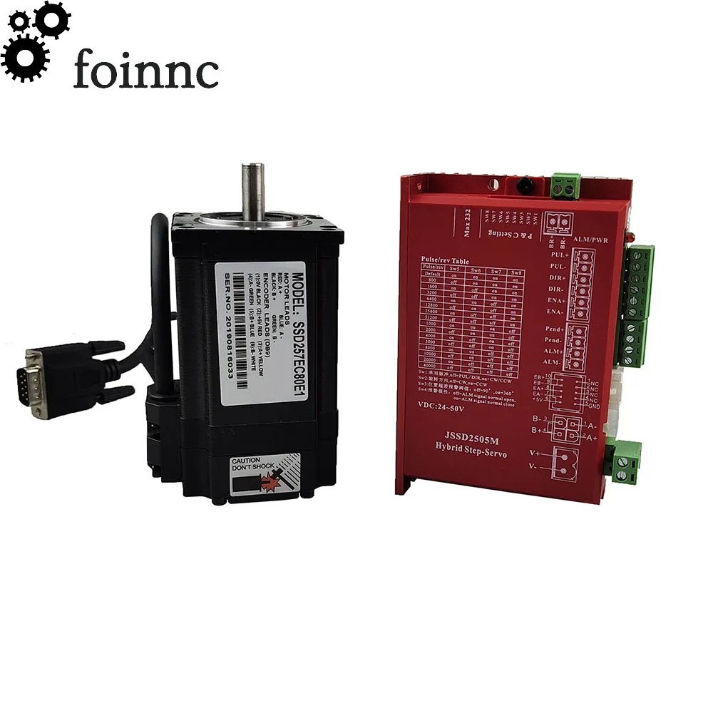 Новый оригинальный 1 комплект красный Nema23 2 нм шагового двигателя с замкнутым
