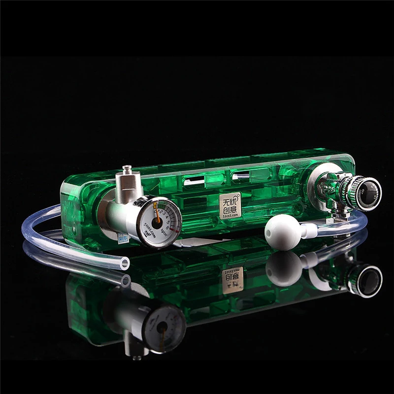 Diy Co2 Diffuser D501 Kit Planted Aquarium Needle Valve Pressure Gauge Generator Green | Дом и сад