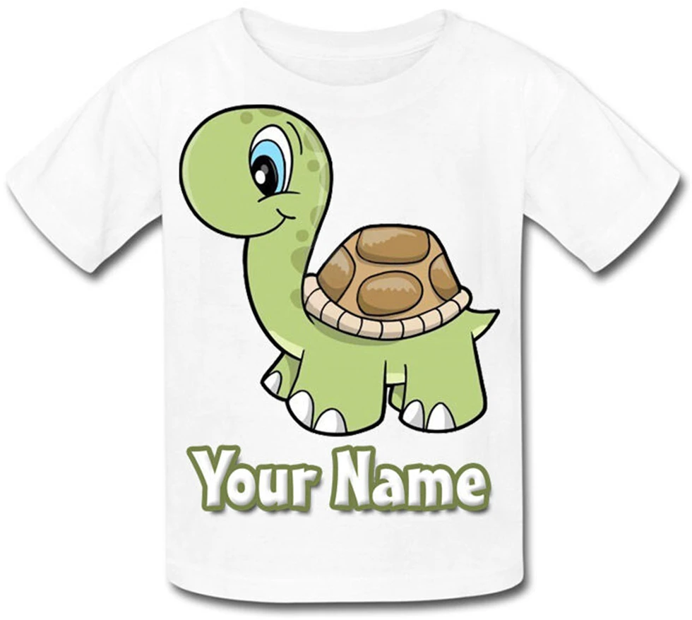 Милая Персонализированная Детская футболка с черепашками отличный подарок для