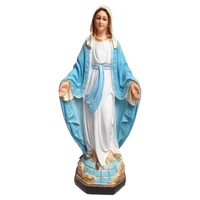 resin tabletop statue decorative figurine figure our lady of lourdes virgin mary statue roman catholic sculpture 30cm height