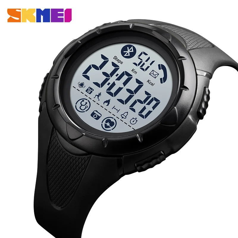 SKMEI спортивные умные мужские часы водонепроницаемый светильник дисплей