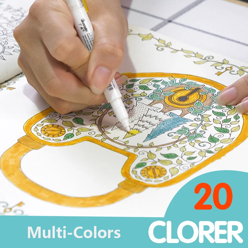 Маркер двусторонний флуоресцентный 5 шт./кор. 20 карамельных цветов | Канцтовары