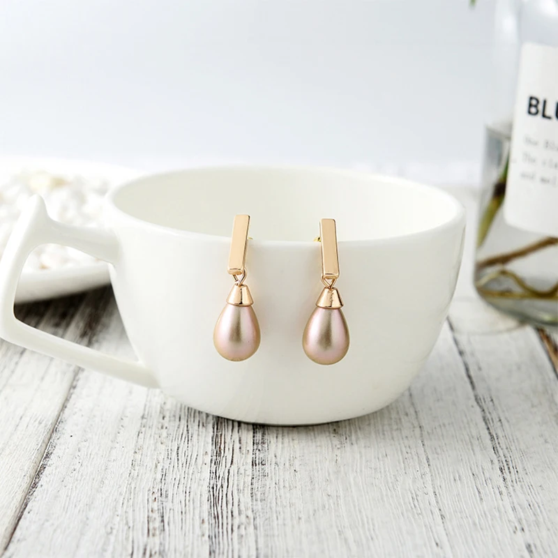 GHIDBK ручной работы с коротким стержнем и жемчугом в виде капли воды