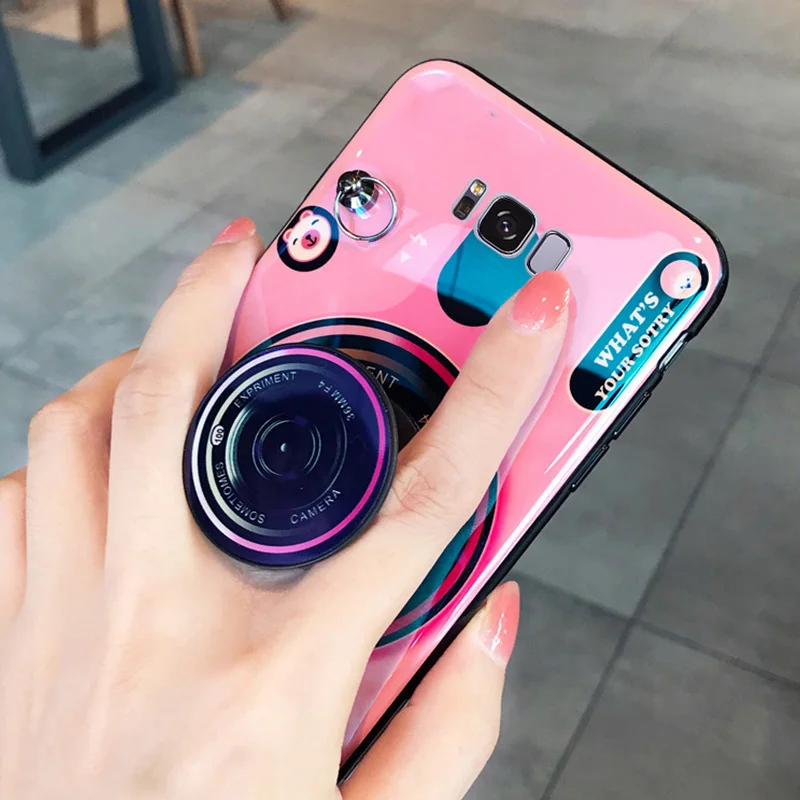 Мягкий чехол для мобильного телефона Meitu M6 M8 M8s T8 T8s T9 V6 с кронштейном защитный |