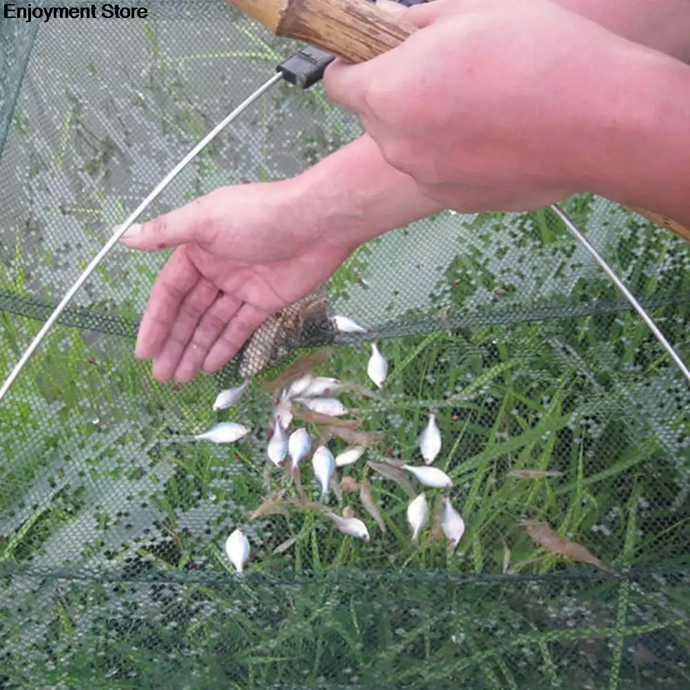 Складная сетка Ловушка приманки Литой Сачок Краб креветки сандалии на высоком