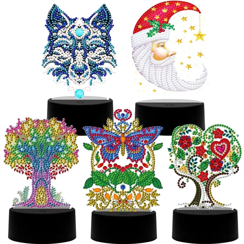 

DIY Diamond Painting Led Light Pad 5D Diamond Mosaic Embroidery Lamp Night Light 7 Colors Available Home Desk Night Lamp Decor
