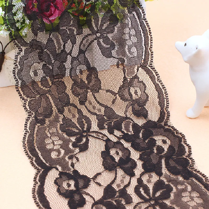 100 ярдов 13 см широкая сетчатая кружевная отделка лента плоская великолепные