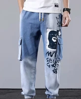 high quality mens cargo pants streetwear joggers men trousers harem pants casual men clothing hip hop elastic waist men pant