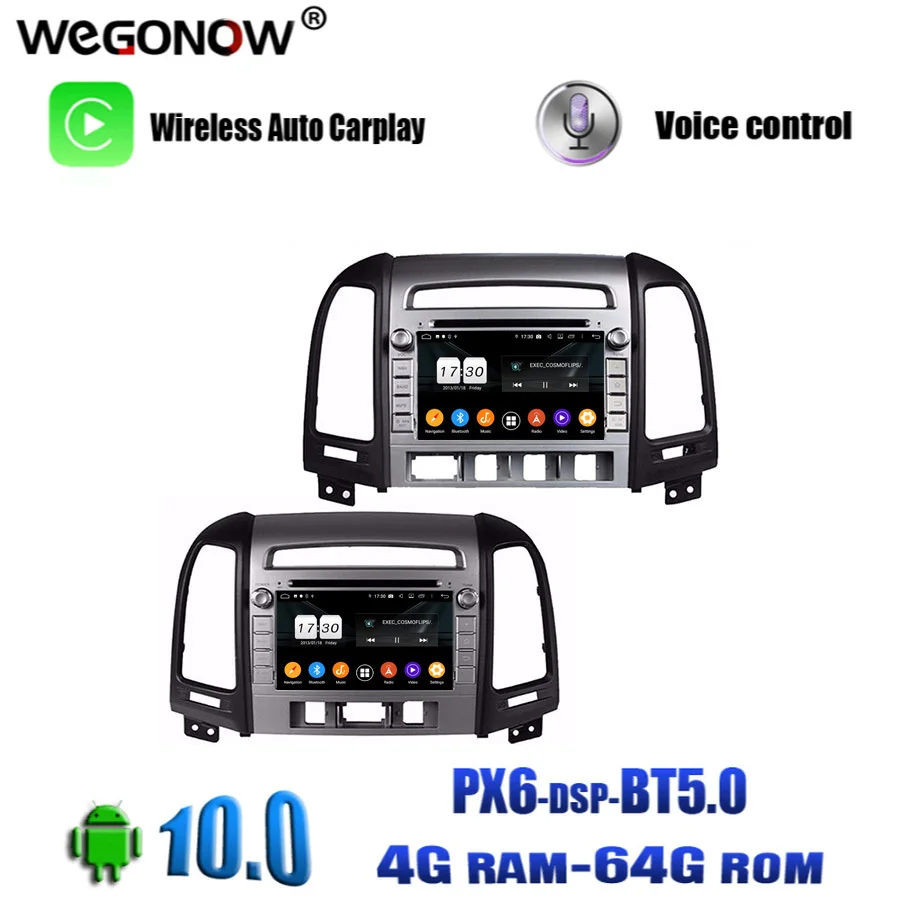 TDA7851 Android 10 0 для Hyundai Santa Fe 2006 2012 8 Core 4 Гб Оперативная память 64 ГБ Автомобильный