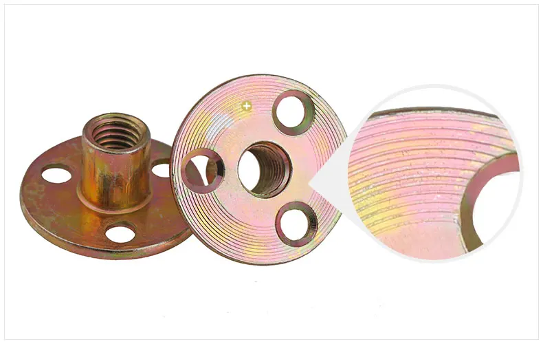 Железная пластина гайка мебель фанера на замке для дивана замок ног оцинкованная