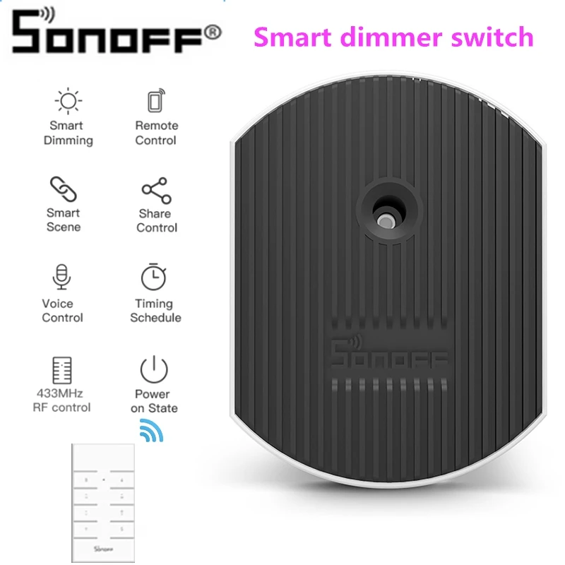 Интеллектуальный выключатель света SONOFF D1 Wi Fi Смарт диммер &quotсделай сам&quot умный
