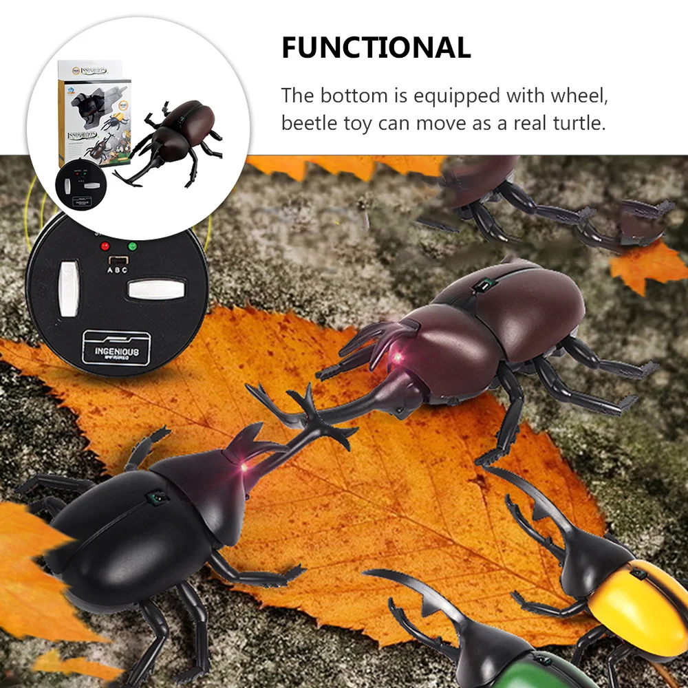

1 Set Lifelike Remote Controller Beetle Creative Electric Insect for Kid