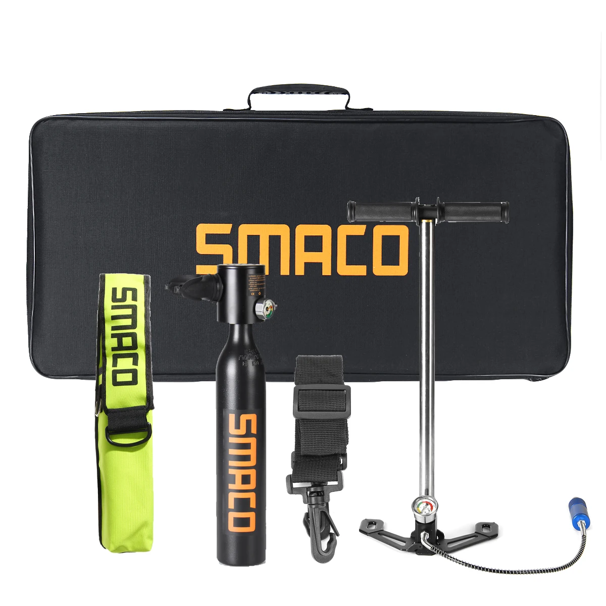 Аксессуары для подводного дыхания SMACO комплект оборудования дайвинга объемом 0 5