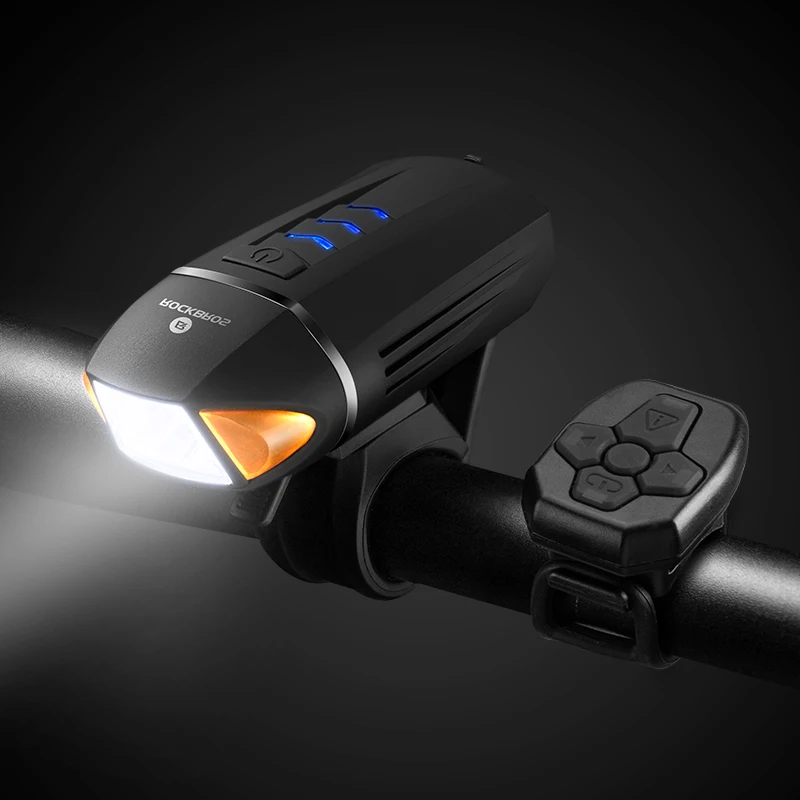 Only light ROCKBROS велосипедный светильник USB Перезаряжаемый 350 люмен светодиодный велосипедный светильник головной светильник велосипедный беспроводной поворотник велосипедный светильник вспышка светильник - Цвет: Only light