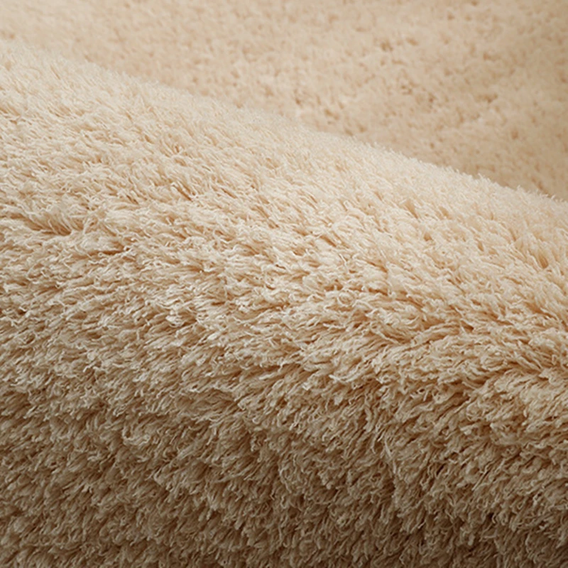 Пушистый круглый ковер коврики для спальни гостиной учебной палатки однотонный