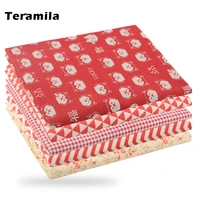 teramila bright color plaid red geometric patterns apparel cotton patchwork fabrics material by per meters for needwork sewing