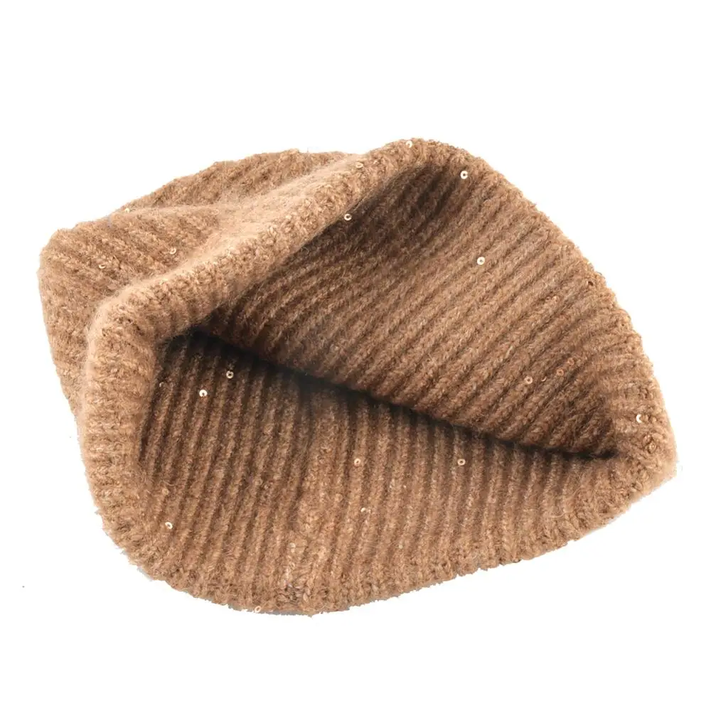 Женская вязаная шапка зима теплая шерстяная дамы на открытом воздухе горный