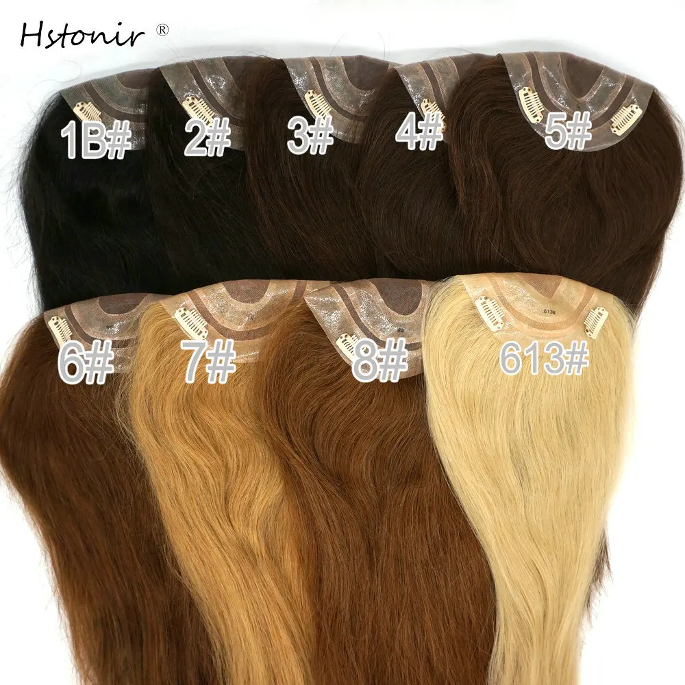 

Hstonir Wig Topper Toupee Hair For Women Mono Lace Toupi Hairtopper Toupet Cheveux Humain Pour Femmes European Remy Hair TP14