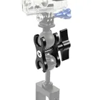 GloryStar Cnc Алюминиевый зажим-бабочка с 2 отверстиями3 отверстиями зажим светящаяся рукоятка зажим шаровая Головка Кронштейн для камеры зажим для дайвинга аксессуары