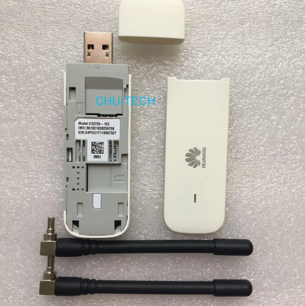 Разблокированный huawei E3372 E3372h-153 с антенной 4G LTE Dongle мобильный широкополосный USB модемы 4G модем LTE модем