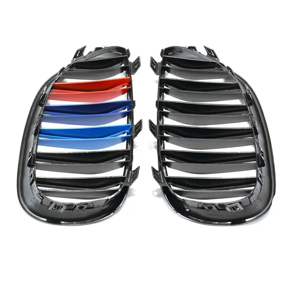 Автомобильный глянцевый черный M-Color Передняя решетка радиатора для 2003-2010 BMW E60 E61 5