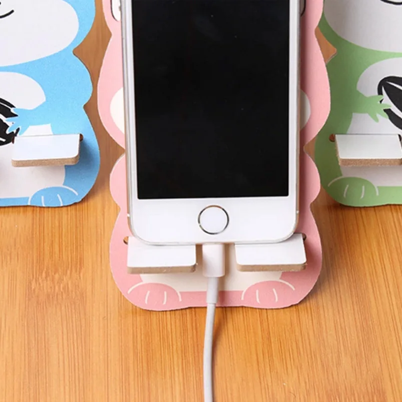 

Wooden Phone Holder Cute Cartoon Animal Tablet Phone Holder