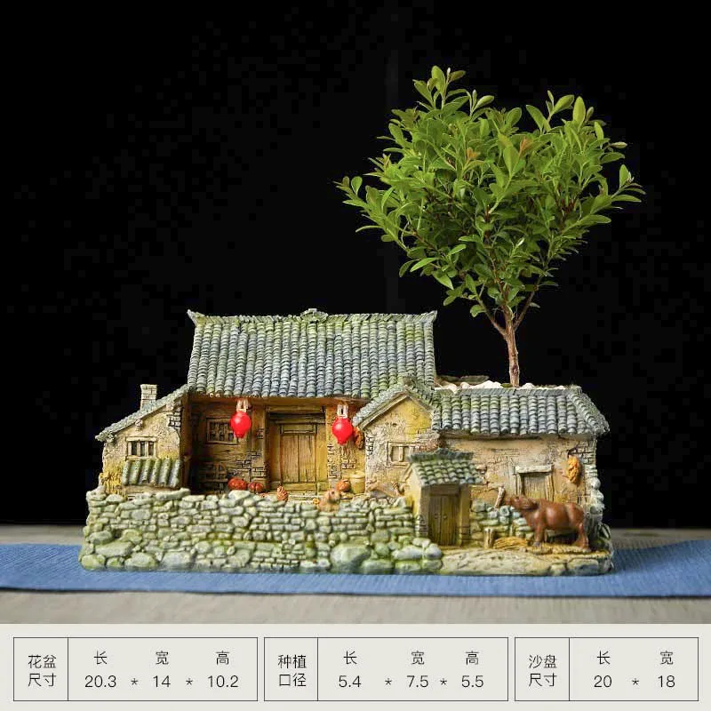 Большой цветочный горшок светильник ким декоративным классическим пасторальным