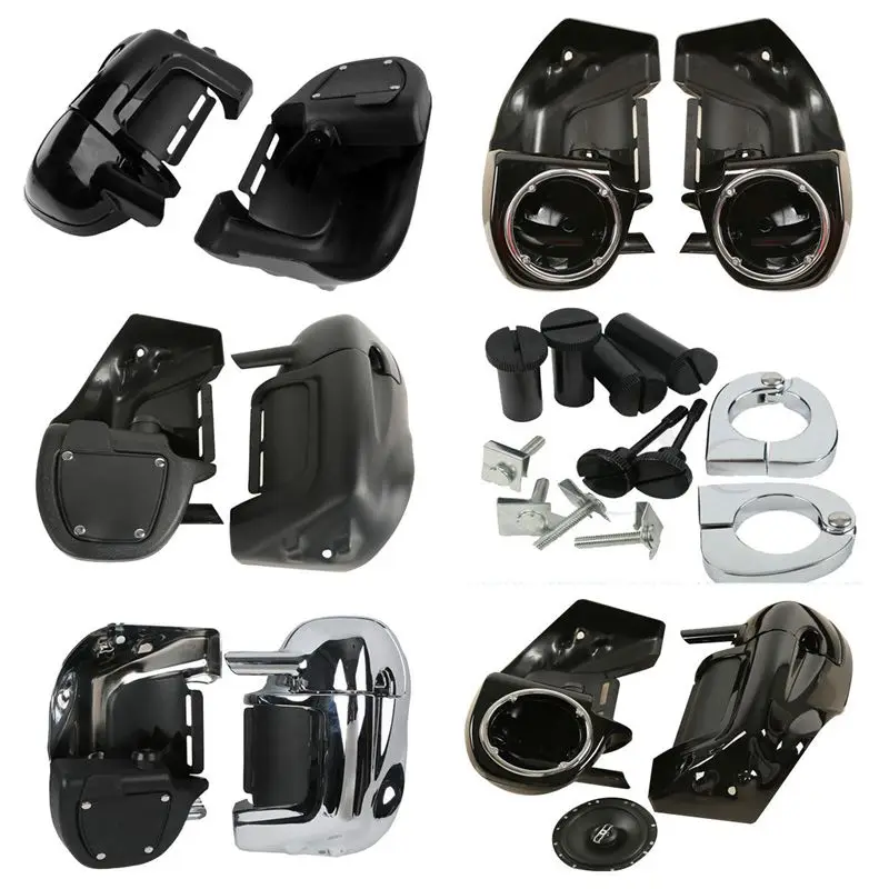 Мотоцикл 6 5 &quotдинамик коробка Pods Нижняя вентиляция ноги Обтекатели для Harley Touring