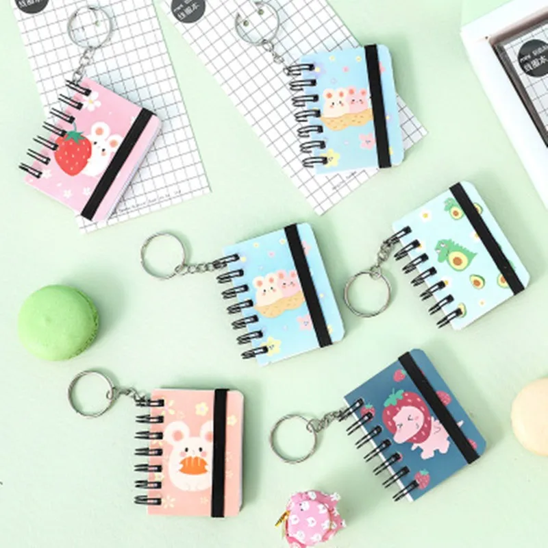 Симпатичный мини блокнот для ключей мультяшный портативный карманный школы