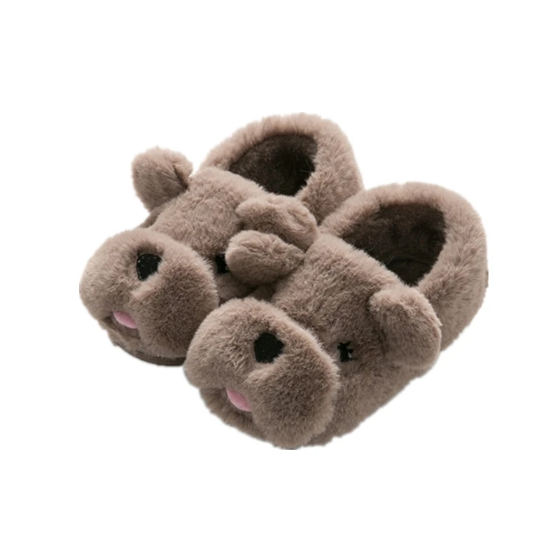 Детские хлопковые тапочки Детская домашняя обувь зимние домашние для маленьких