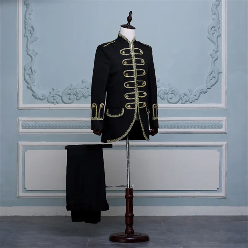 Мужской костюм для косплея двубортный приталенный в стиле ретро принца